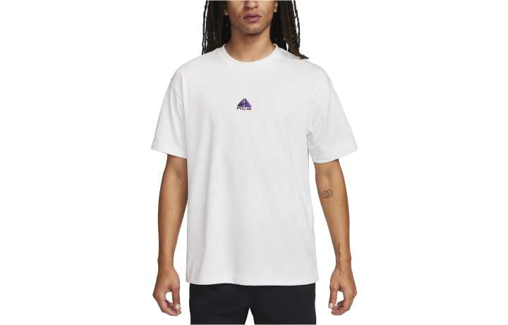 Nike Nike T Shirts Men's White Crew Neck Moderate Straight Fit