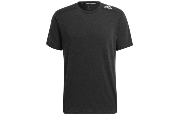 Adidas Adidas T Shirts Men's Black Crew Neck Moderate Straight Fit