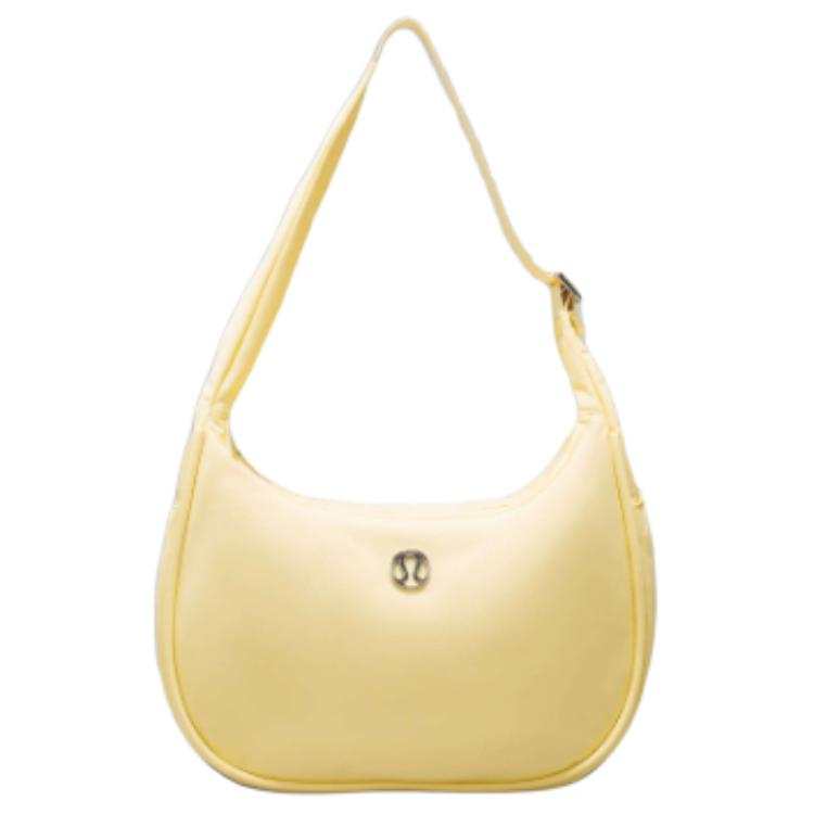 Lululemon City Essentials Brand Crescent Bag Handbag, Shoulder Bag Small Women's Swirl Yellow