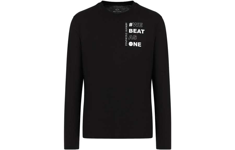 EMPORIO ARMANI Sustainability Values T Shirt T Shirt Men's Black