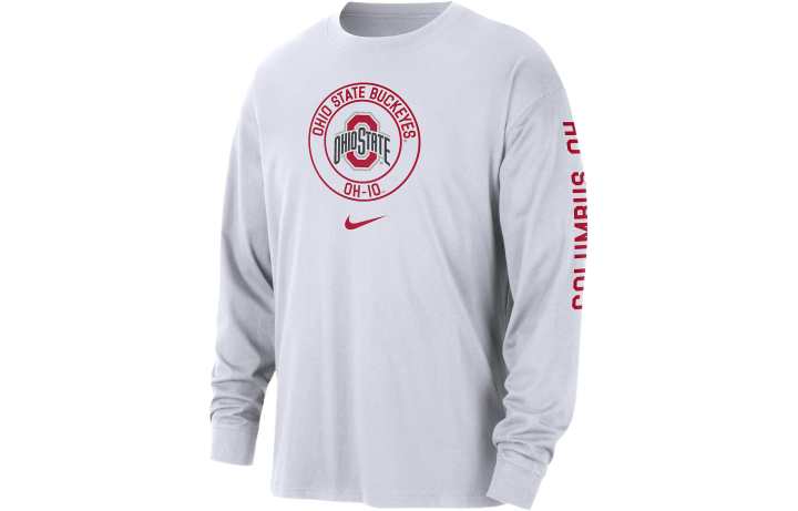 Nike Nike Ohio State Max90 Men's Nike College Long-Sleeve T-Shirt