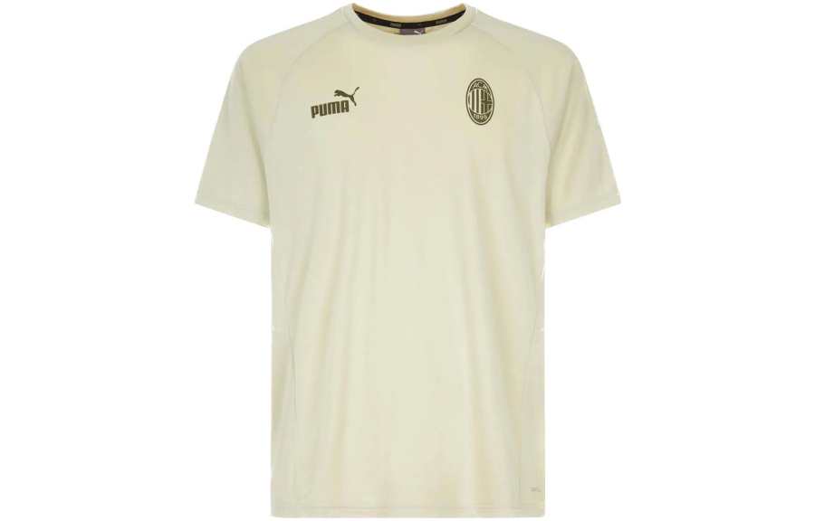 PUMA T Shirt AC Beige Blue Men's Apricot