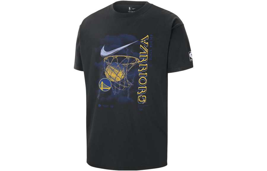 Nike Nike T Shirts Men's Black Crew Neck Moderate Straight Fit