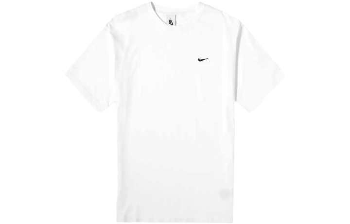 Nike Nike T Shirts Men's White Crew Neck Moderate Straight Fit
