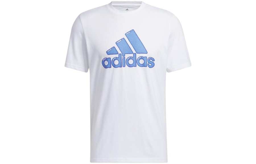 Adidas Adidas T Shirts Men's White Crew Neck Moderate