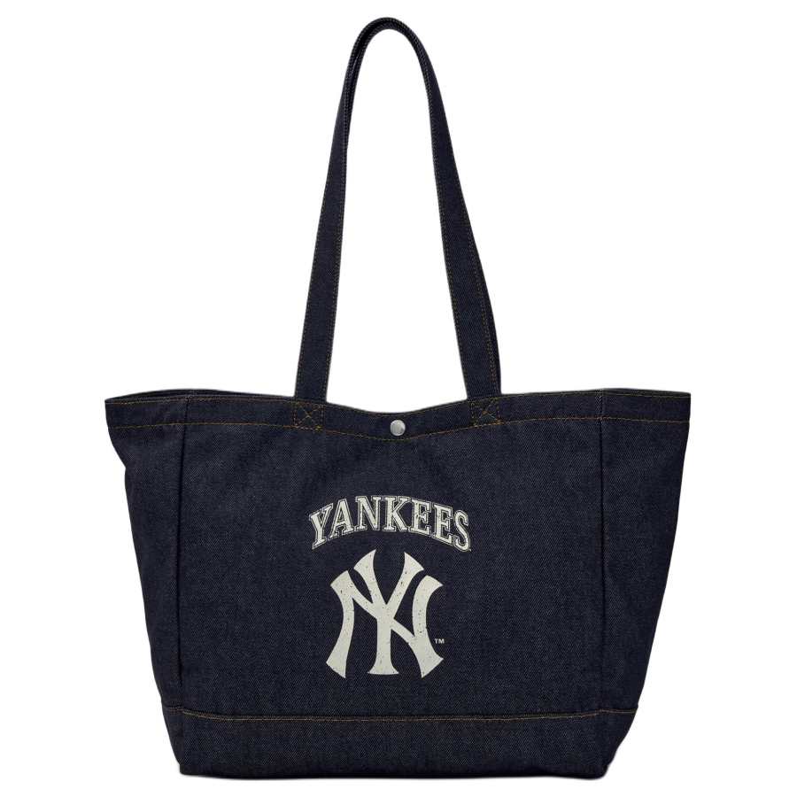 MLB New York Yankees Cotton Shoulder Bag, Tote, Laptop Bag, Students Unisex Dark Blue