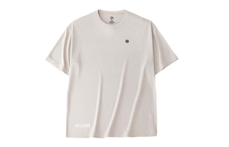 Anta Variety Training Collection Drop Shoulder Sleeve T Shirt Men's Shade 2 Gray