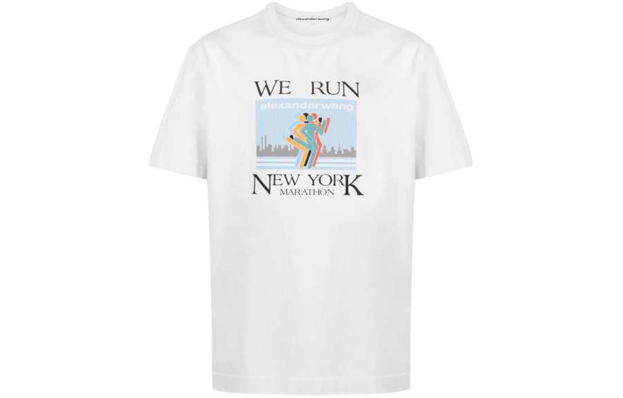 Alexander Wang Logo Printed Crewneck T Shirt