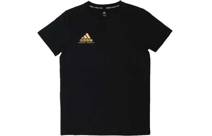 Adidas Adidas T Shirt Men's Black With Gold Logo