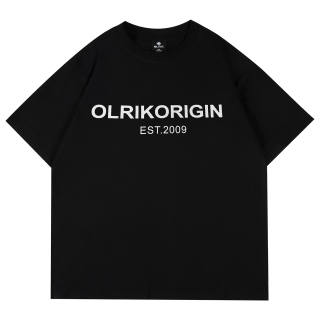 OLRIK T Shirts Unisex Crew Neck Moderate