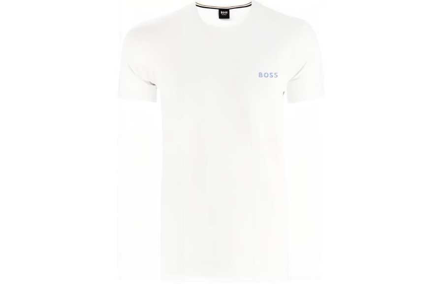 HUGO BOSS T Shirts Men's White Crew Neck Moderate
