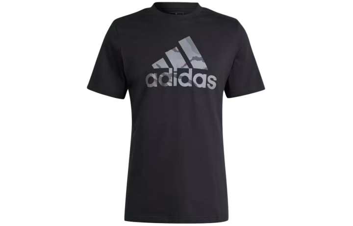 Adidas Adidas T Shirts Men's Black Crew Neck Moderate Straight Fit