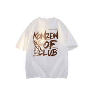KONZEN· T Shirts Unisex Crew Neck Moderate Straight Fit