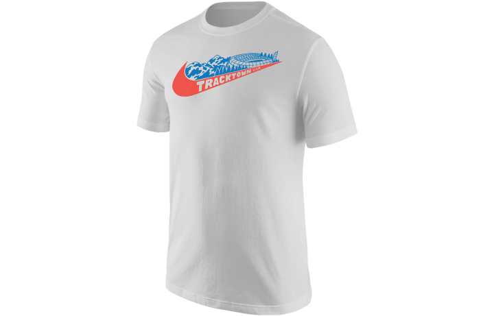 Nike Nike T Shirts Men's White Crew Neck Moderate Straight Fit