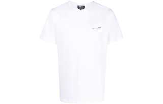 A.P.C . Logo Printed Crewneck T Shirt