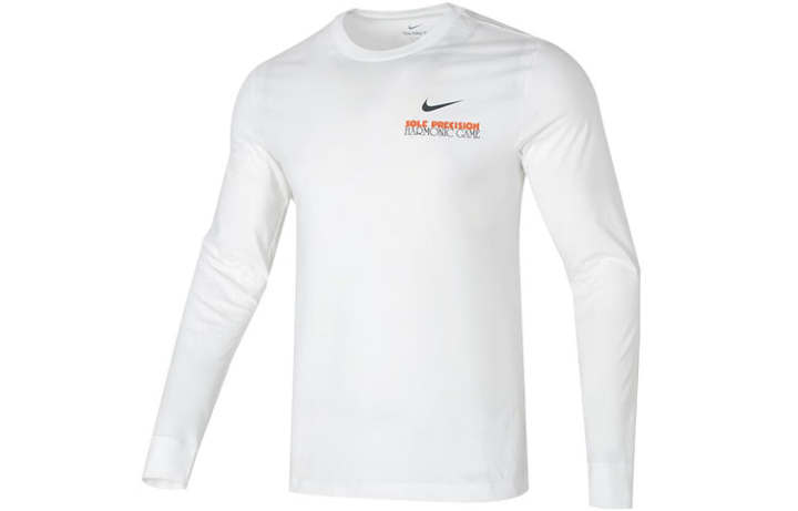 Nike Nike T Shirts Men's White Crew Neck Moderate Straight Fit