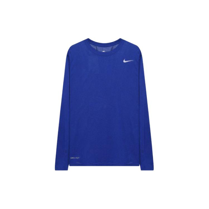 Nike Nike T Shirts Men's Blue Crew Neck Moderate Straight Fit