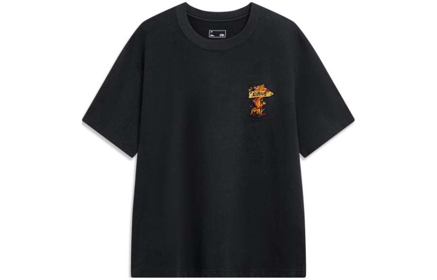Li-Ning Li Ning Rijin Doujin Collection T Shirt Men's Black