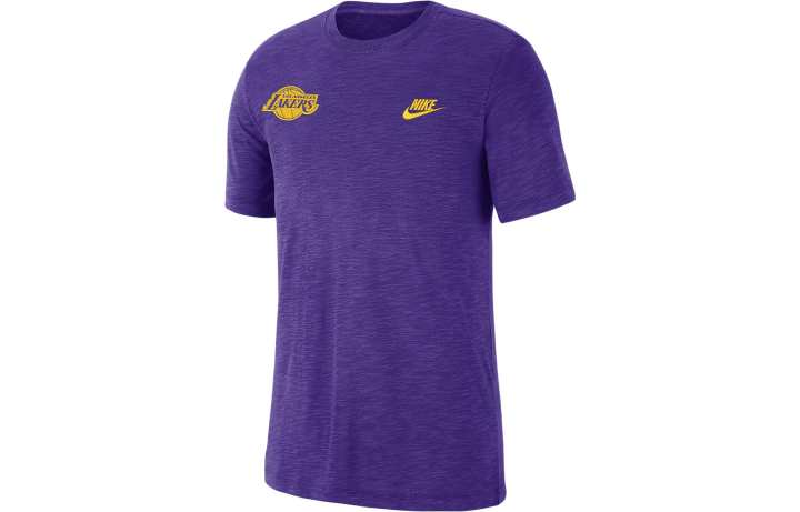 Nike Nike X NBA T Shirts Men's Purple Crew Neck Moderate Straight Fit