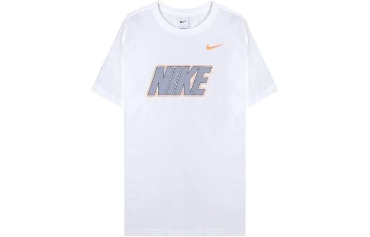 Nike Nike T Shirts Men's White Crew Neck Moderate Straight Fit