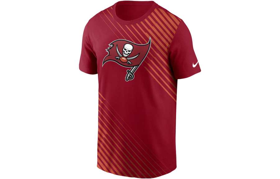 Nike Nike X NFL T Shirts Men's Red Crew Neck Moderate Straight Fit