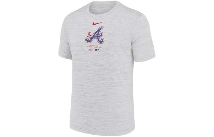 Nike Nike West Virginia Mountaineers Velocity Baseball Wordmark Stack Men's Nike Dri-FIT College T-Shirt
