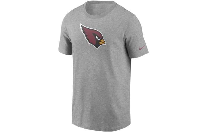 Nike Nike T Shirts Men's Gray Crew Neck Moderate Straight Fit
