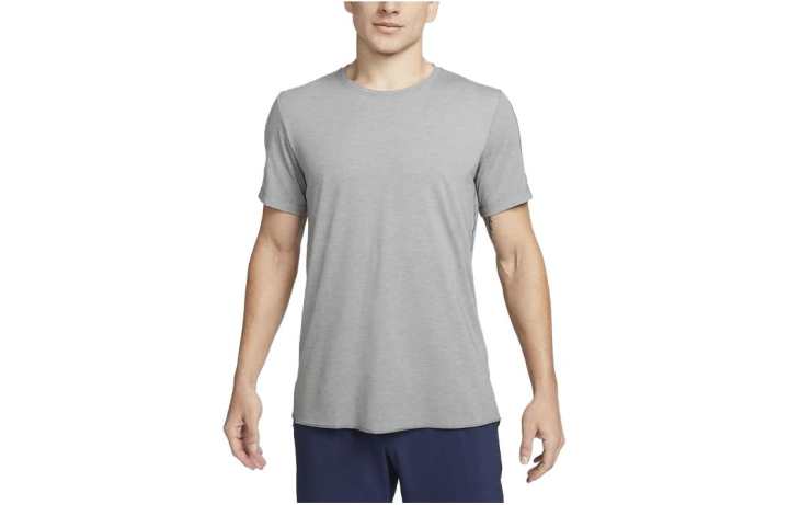 Nike Nike T Shirts Men's Gray Crew Neck Moderate Straight Fit