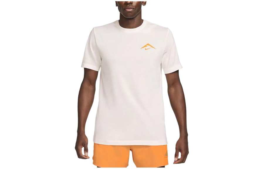 Nike Nike Dri FIT Trail Running T Shirt T Shirt Men's White