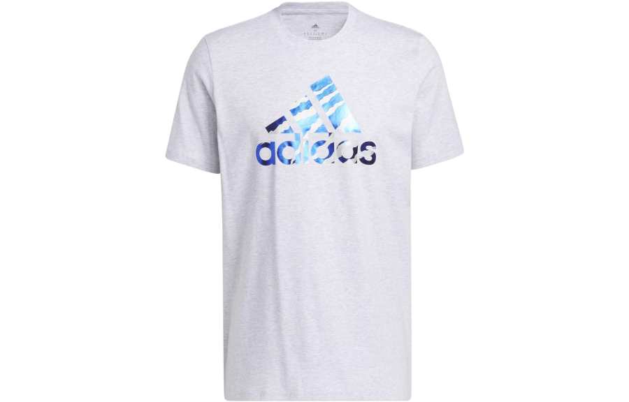 Adidas Adidas T Shirts Men's White Crew Neck Moderate Straight Fit