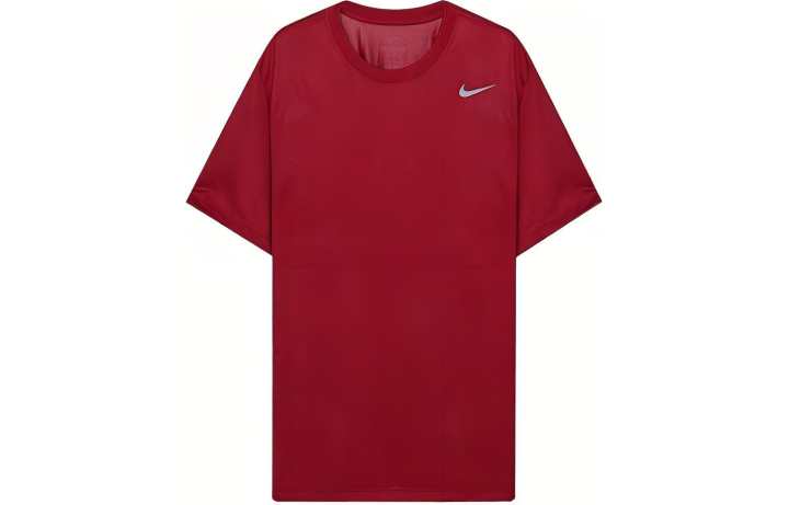 Nike Nike T Shirts Men's Red Crew Neck Moderate Straight Fit