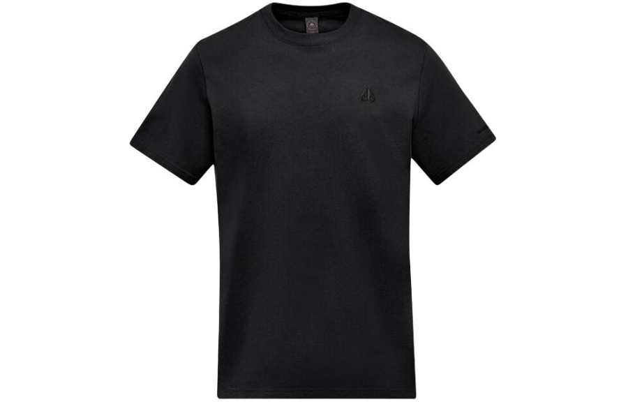 Moose Knuckles Logo Detailed Crewneck T Shirt