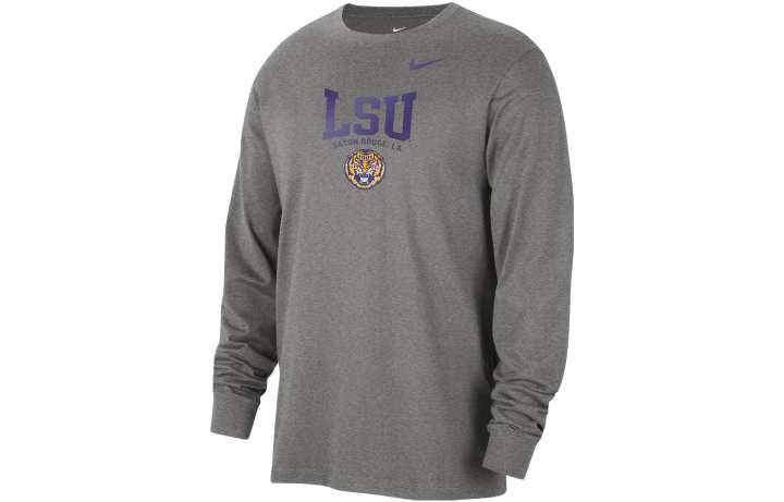 Nike Nike T Shirts Men's Dark Gray Crew Neck Moderate Straight Fit