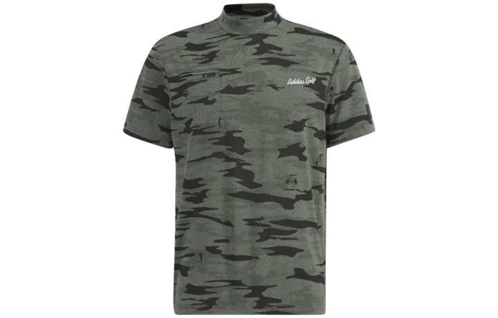 Adidas Adidas T Shirts Men's Green Half Turtleneck Moderate Straight Fit