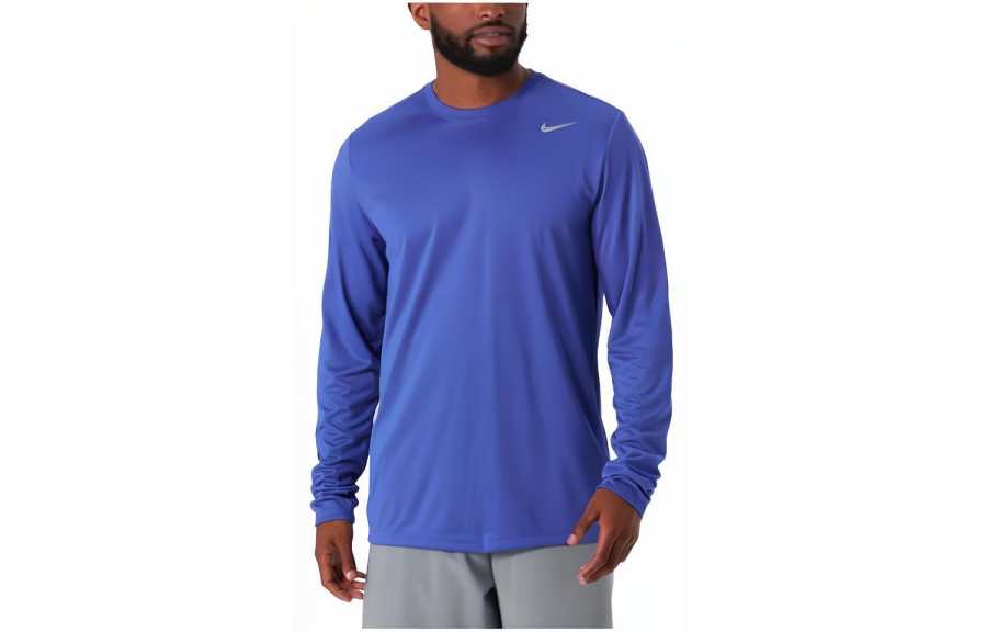 Nike Nike T Shirts Men's Royal Blue Crew Neck Moderate Straight Fit