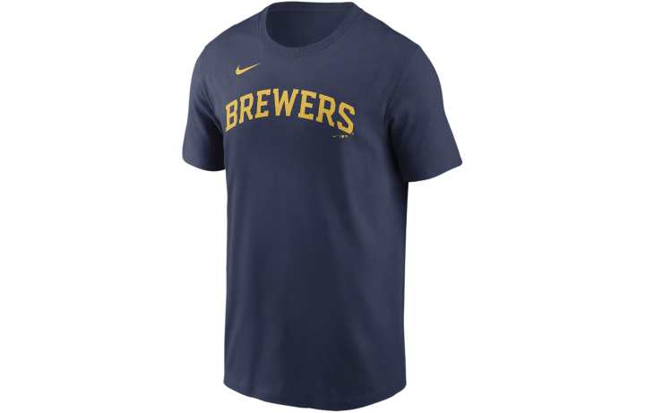 Nike Nike Milwaukee Brewers Fuse Wordmark Men's Nike Mlb T-Shirt