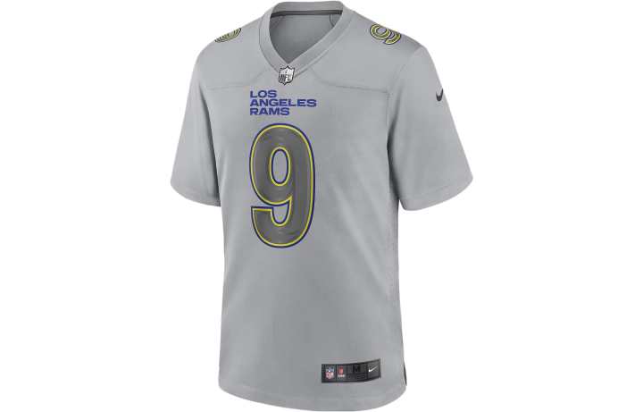 Nike Nike X NFL T Shirts Men's Gray V Neck Moderate Straight Fit