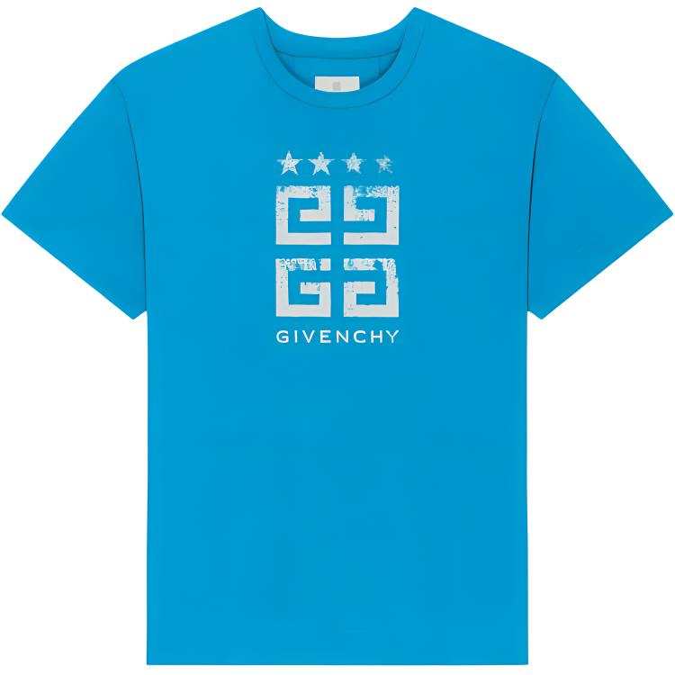 Givenchy Givenchy Faded 4G Logo Printed Crewneck T Shirt