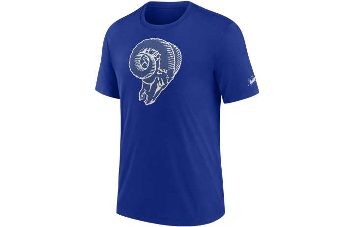 Nike Nike T Shirts Men's Blue Crew Neck Moderate Straight Fit