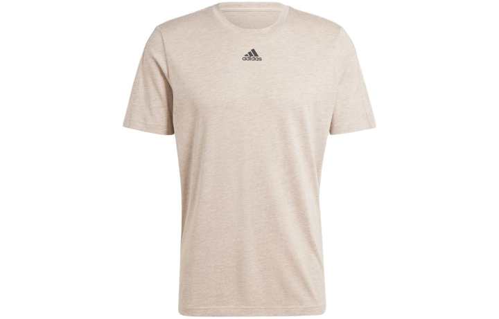 Adidas Adidas T Shirts Men's Khaki Crew Neck Moderate