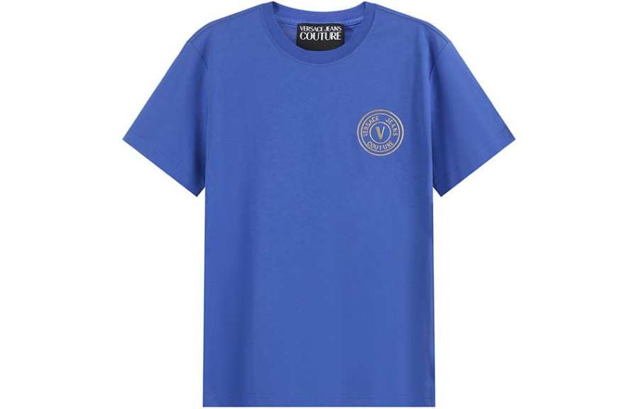Versace Jeans Couture Logo Printed Crewneck T-Shirt
