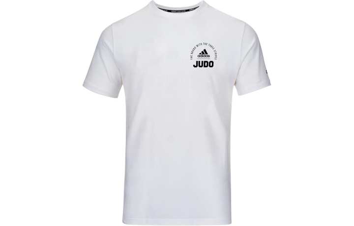 Adidas Adidas T Shirt Unisex White Base Black Text