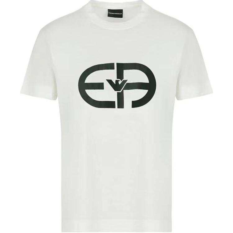 EMPORIO ARMANI Logo Printed Crewneck T Shirt