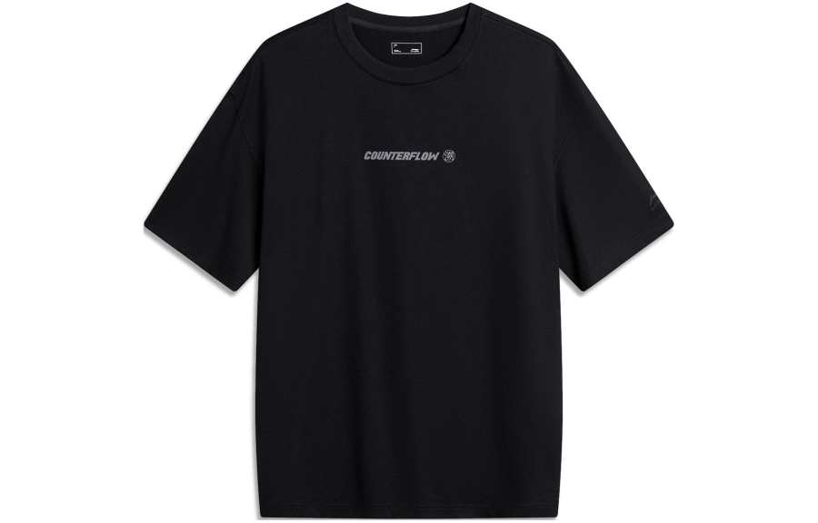 Li-Ning LiNing Drop Shoulder Sleeve T-Shirt Men's Black