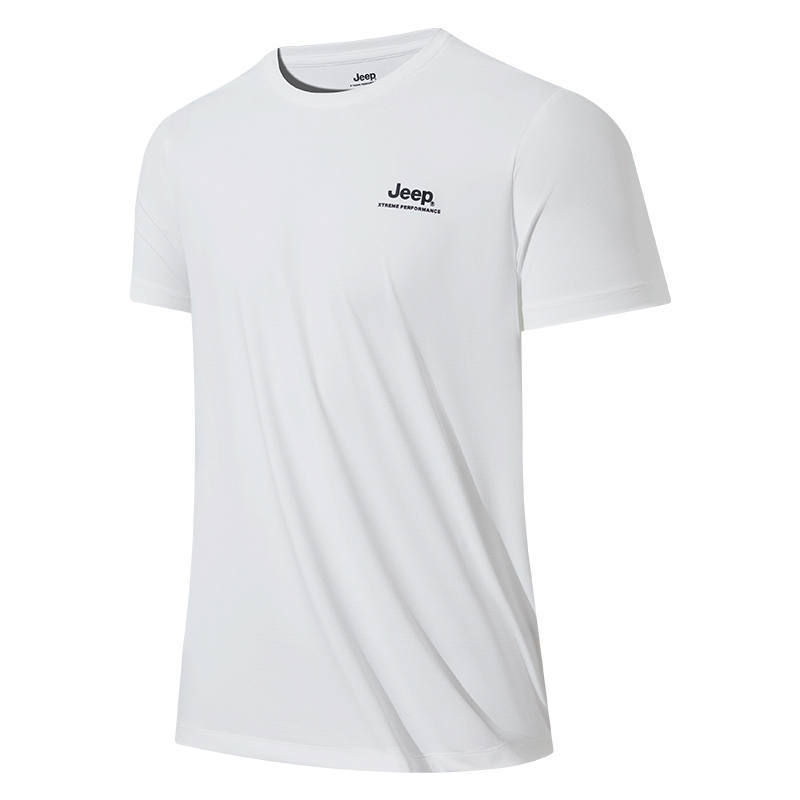 Jeep T Shirts Unisex Crew Neck Moderate Straight Fit