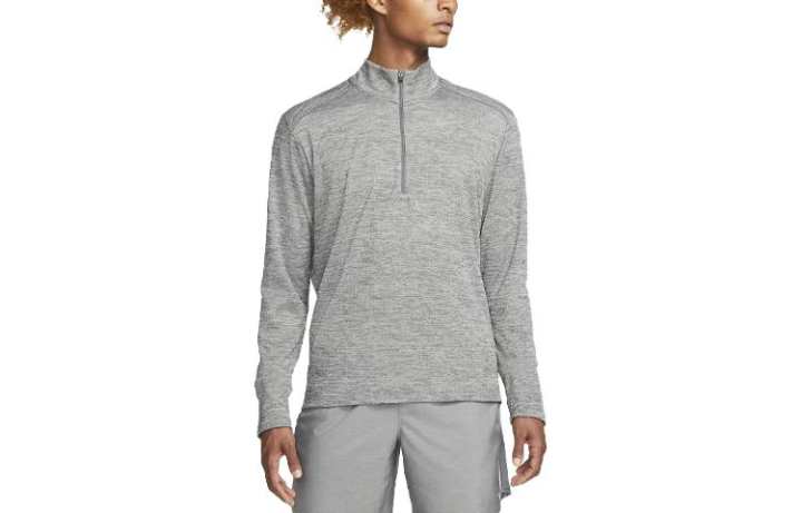 Nike Nike T Shirts Men's Gray Stand Collar Moderate Straight Fit