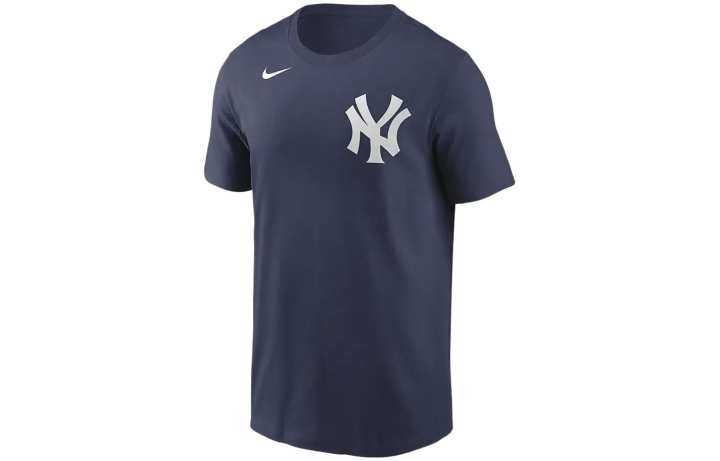Nike Nike T Shirts Men's Dark Blue Crew Neck Moderate Straight Fit
