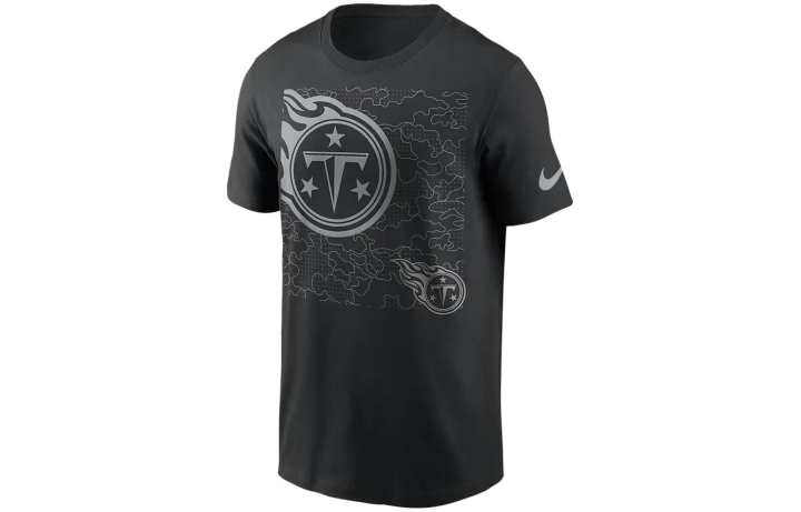 Nike Nike T Shirts Men's Black Crew Neck Moderate Straight Fit