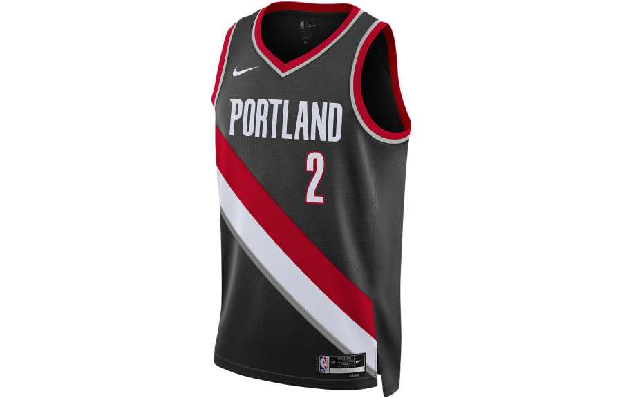 Nike Nike Portland Trail Blazers Icon Edition 2022/23 T Shirt Men's Black
