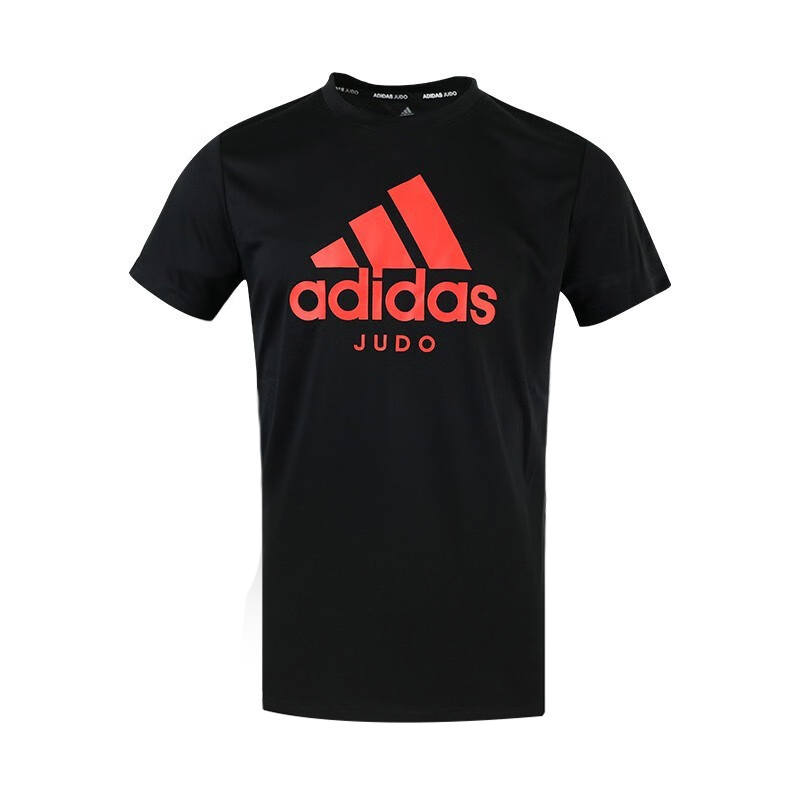 Adidas Adidas T Shirts Men's Black Crew Neck Moderate Straight Fit